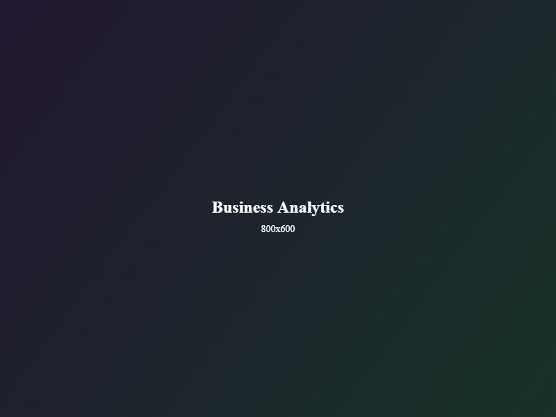 Business Analytics Dashboard